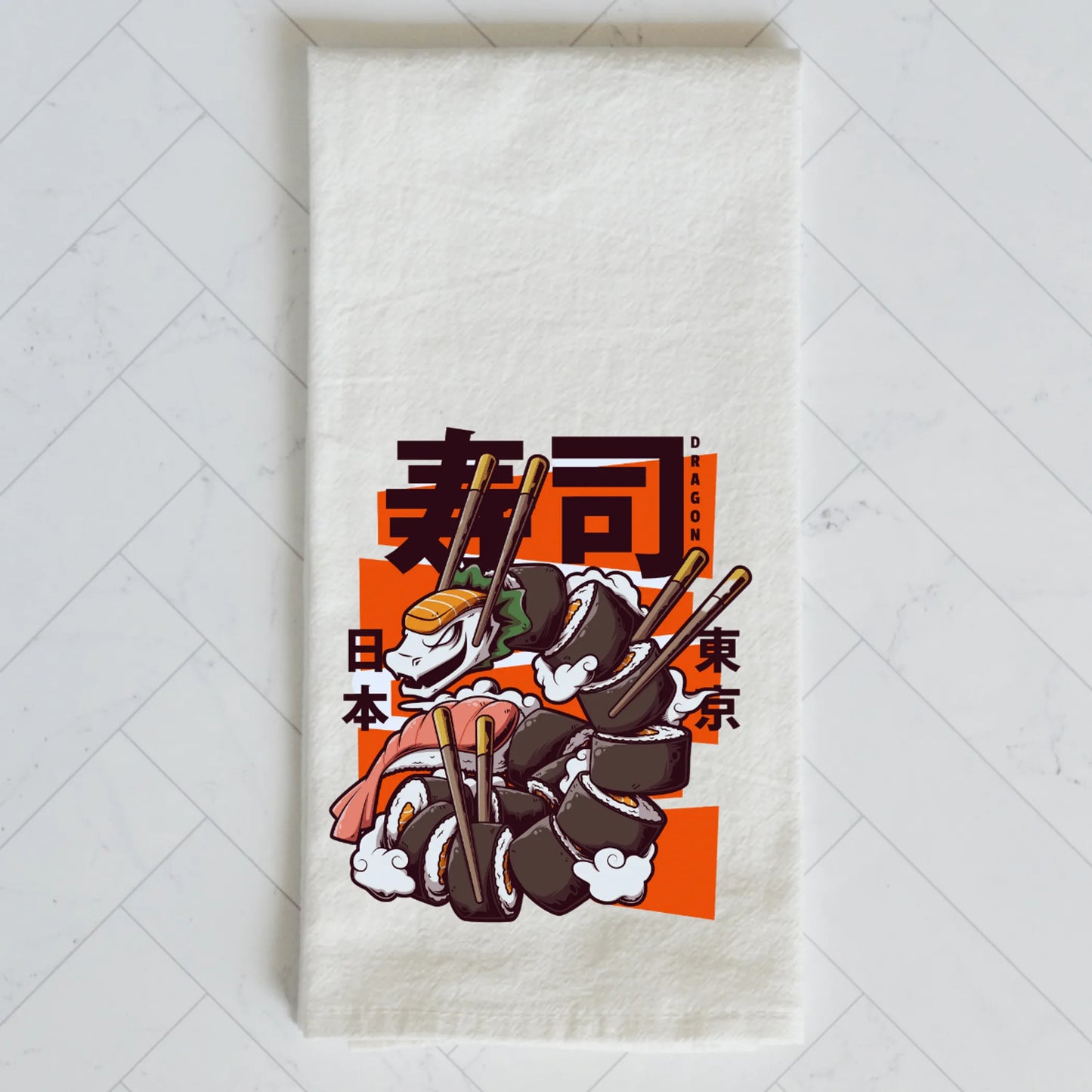Sushi Dragon Kitchen Towel