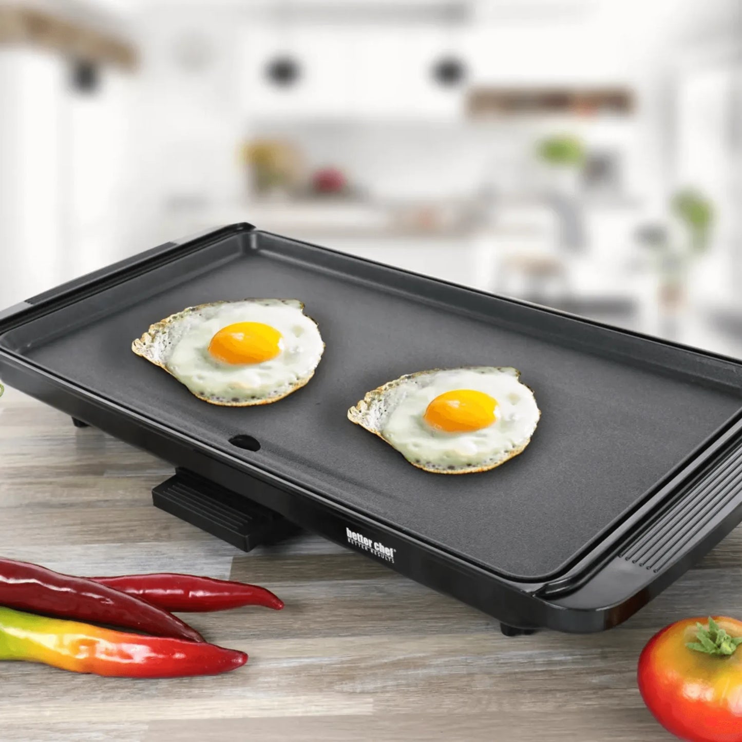 Better Chef Family Size Cool Touch Electric Countertop Griddle