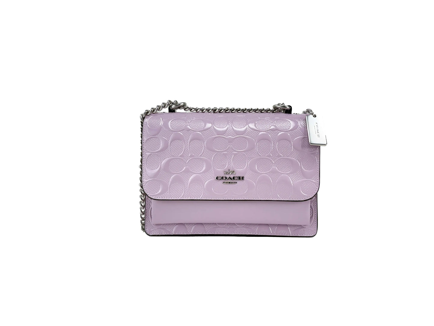 Coach Klare Patent Signature Crossbody Bag