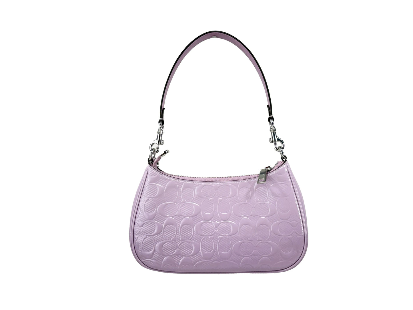 Coach Teri Mini Patent Leather Heart Charm Crossbody Bag