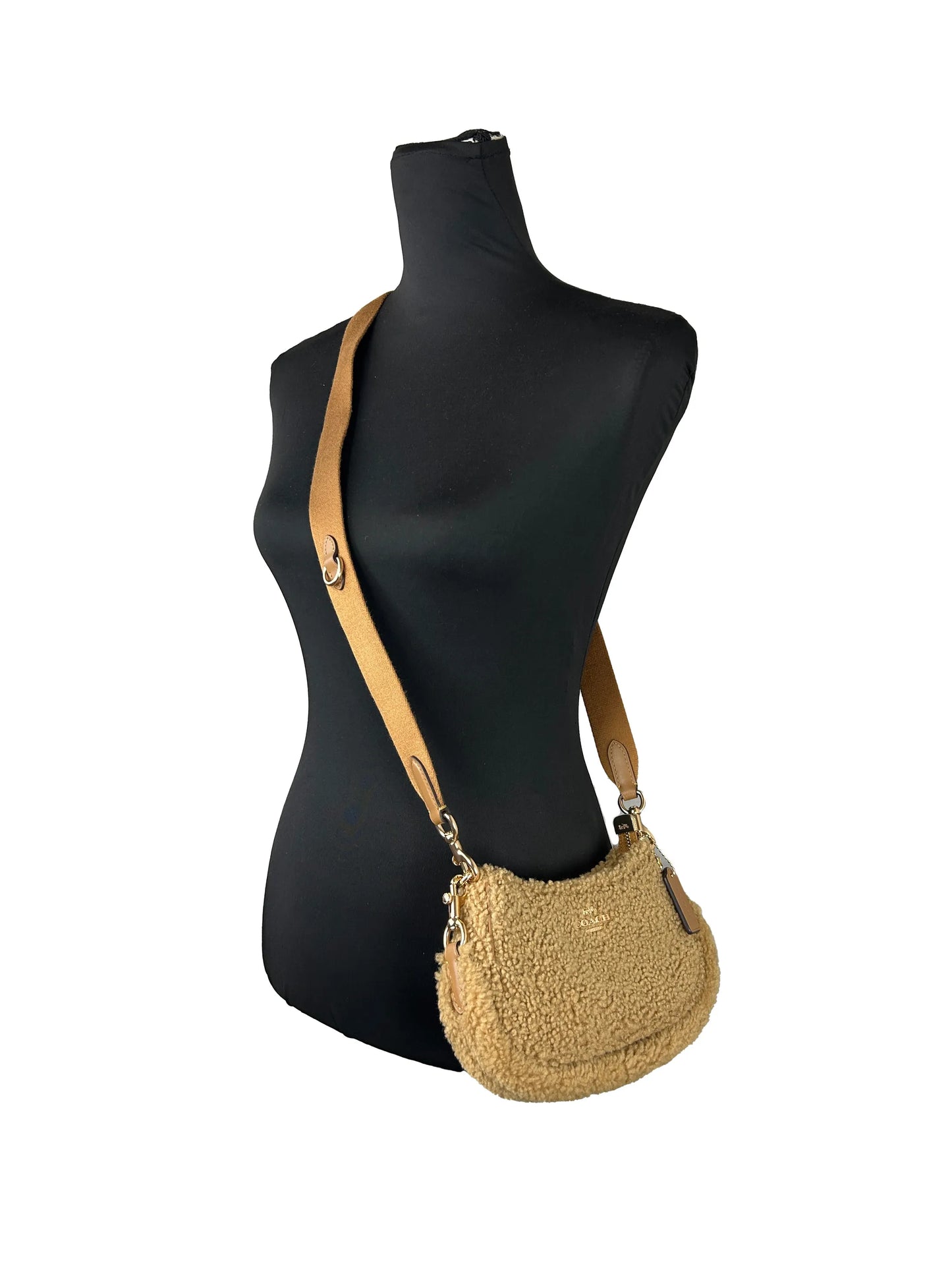 Coach Teri Mini Shearling Fur Crossbody Bag