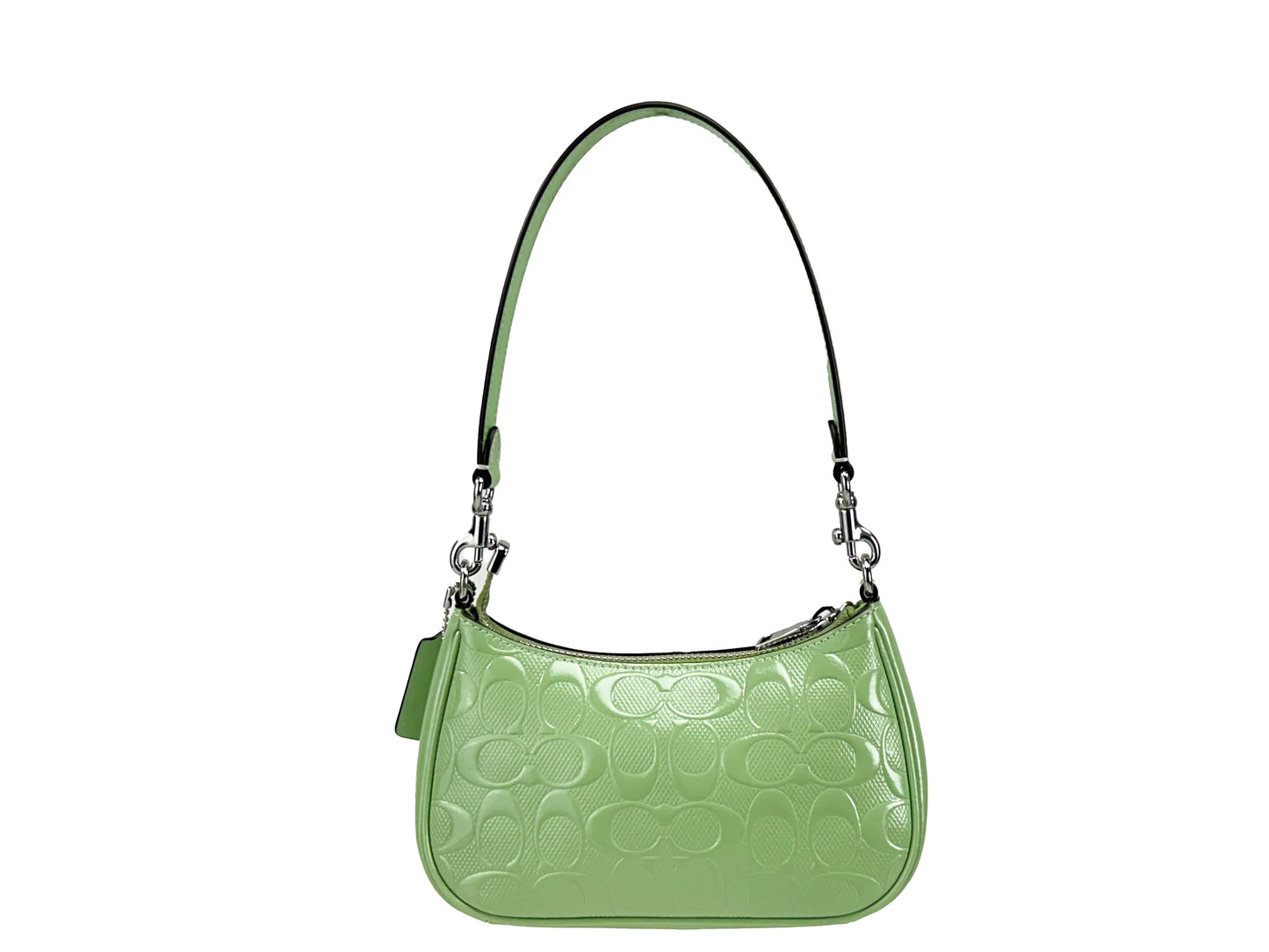 Coach Teri Mini Patent leather Heart Charm Crossbody Bag