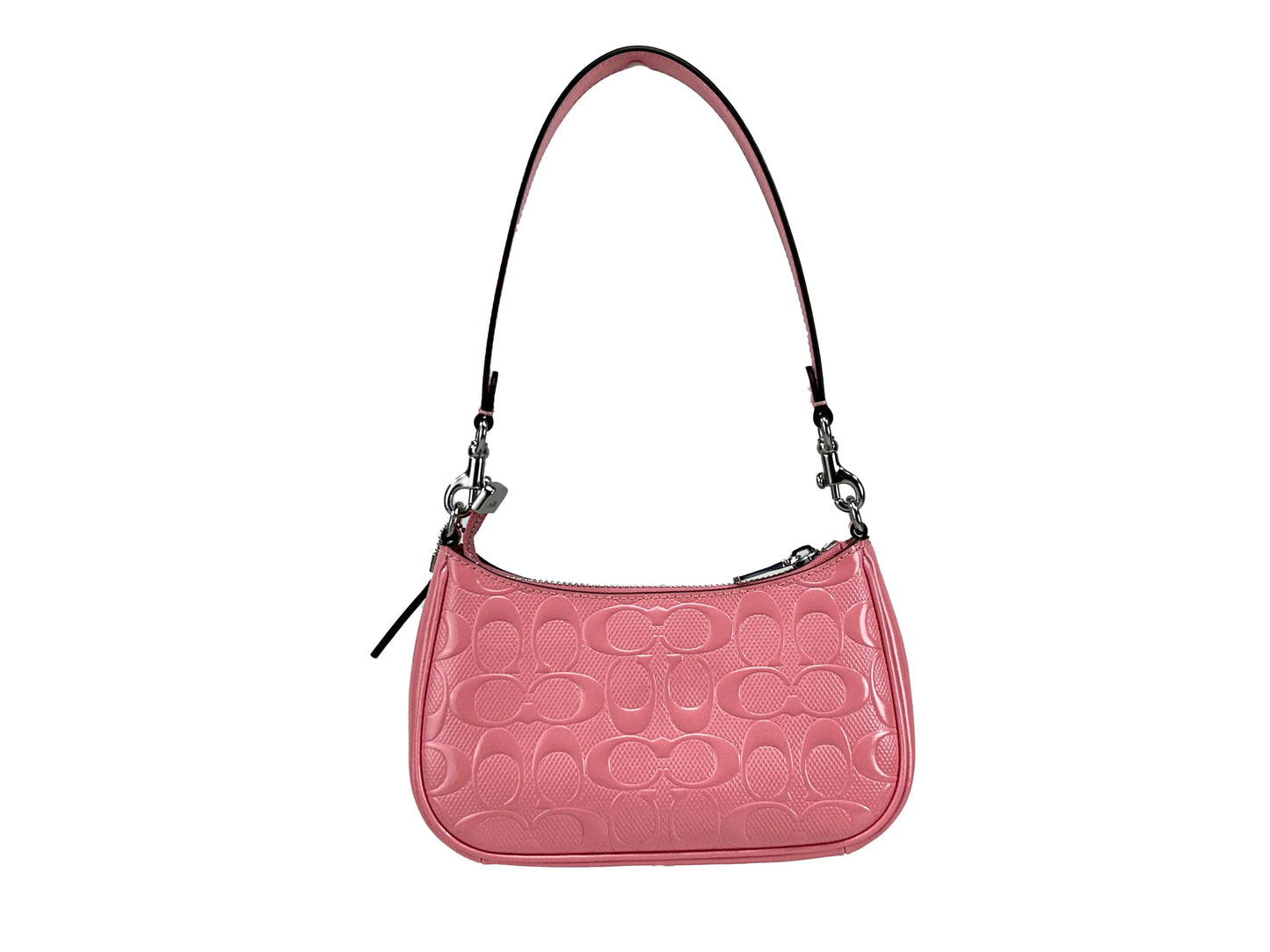 Coach Teri Mini Patent leather Heart Charm Crossbody Bag