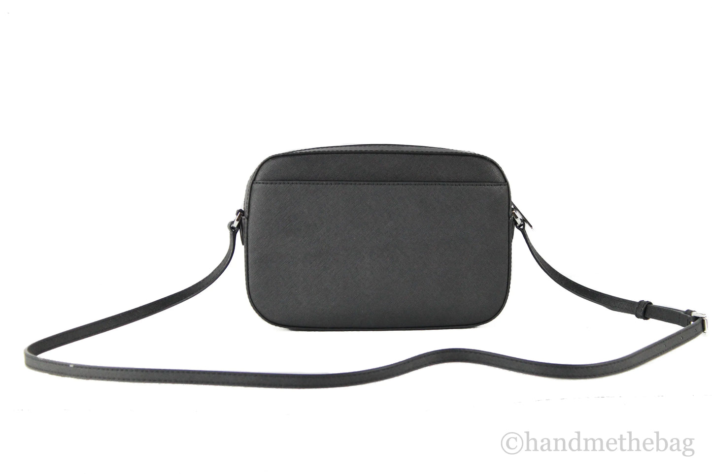 Michael Kors Jet Set East West Saffiano Leather Zip Chain Crossbody Handbag