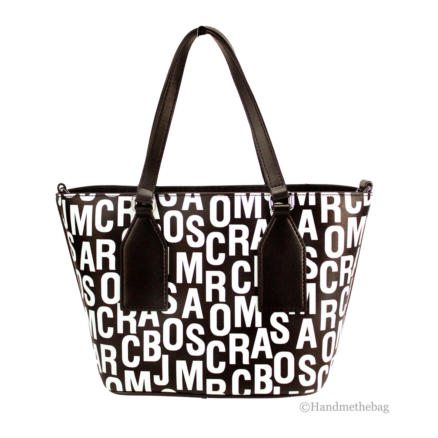 Marc Jacobs Monogram Print Leather Tote Crossbody Bag