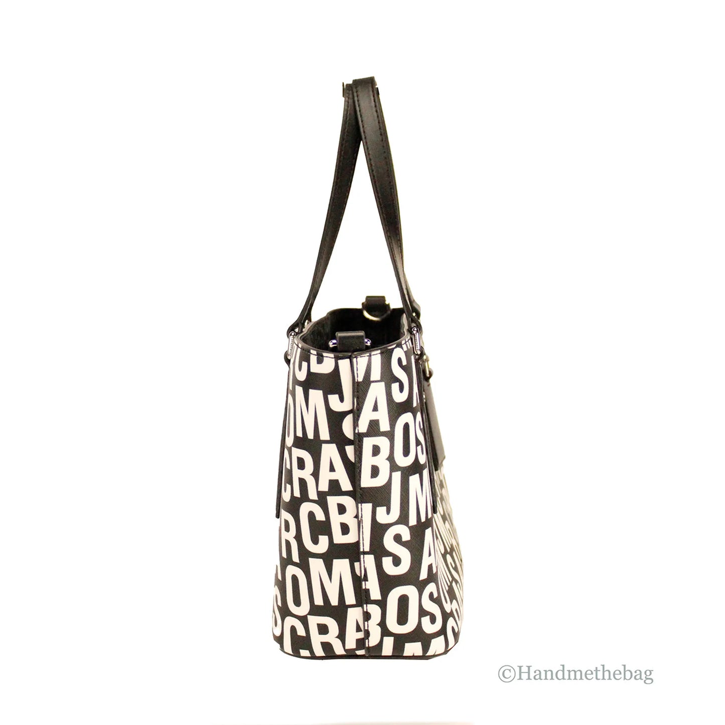 Marc Jacobs Monogram Print Leather Tote Crossbody Bag