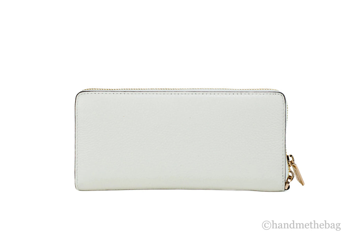 Michael Kors Jet Set Travel Optic White Gold Continental Wristlet Wallet