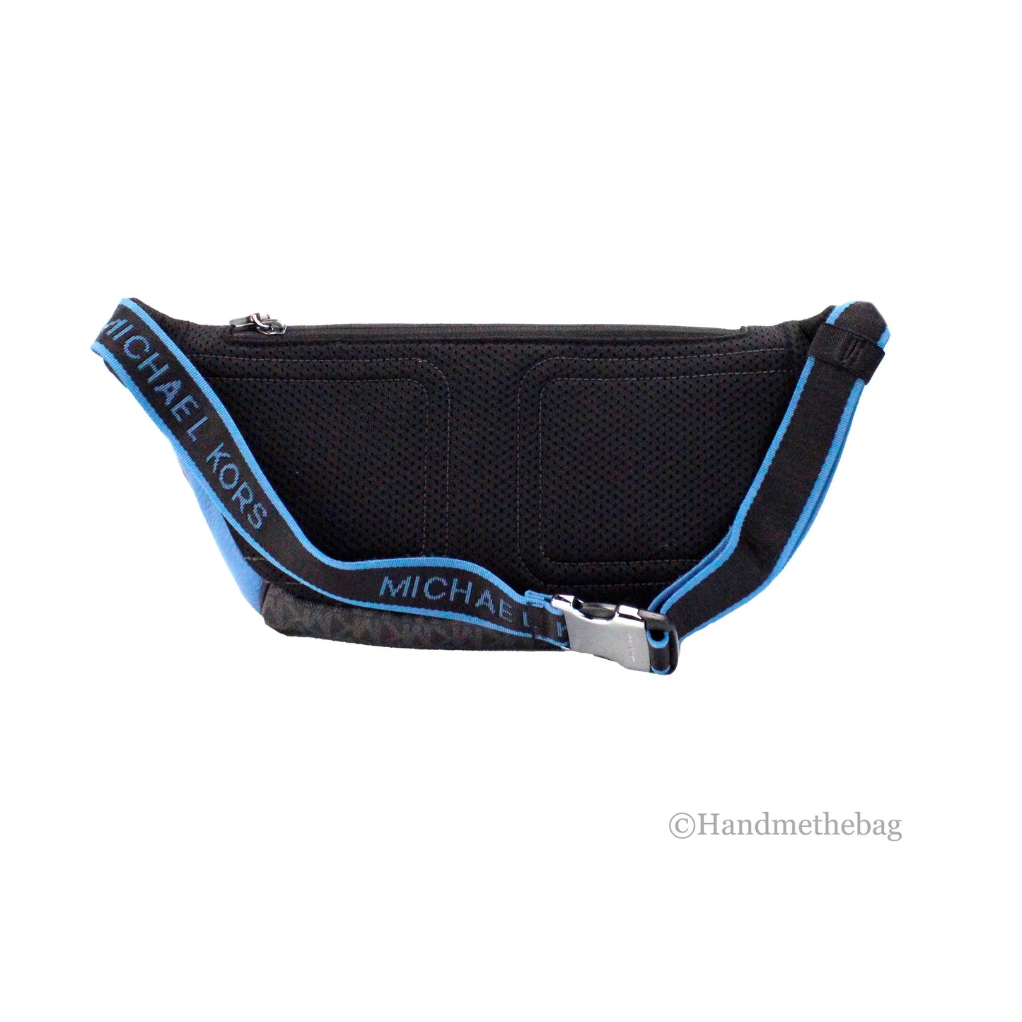 Michael Kors Cooper Blue Leather Utility Belt Bag