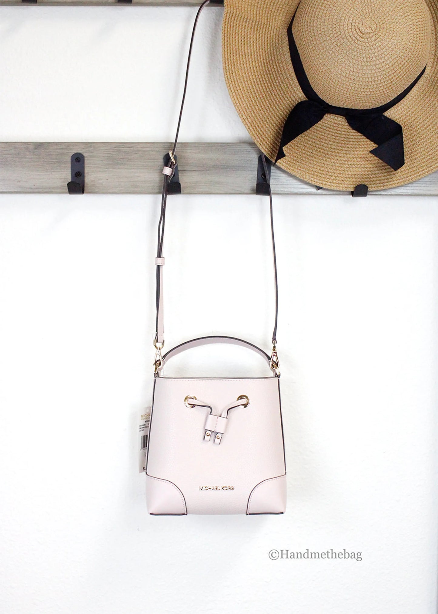 Michael Kors Mercer Leather Bucket Crossbody Bag