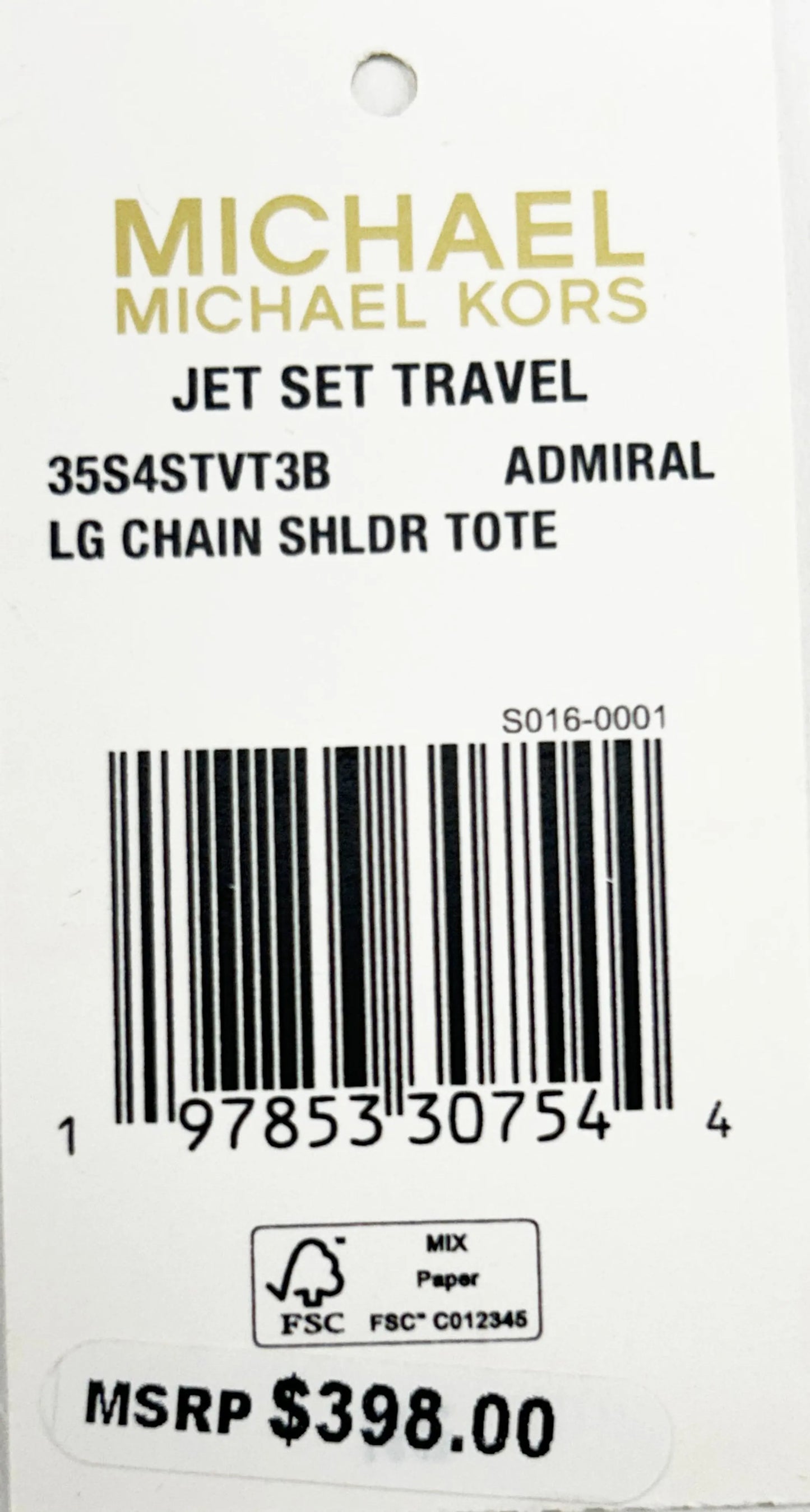 Michael Kors Jet Set Chain Shoulder Tote Bag