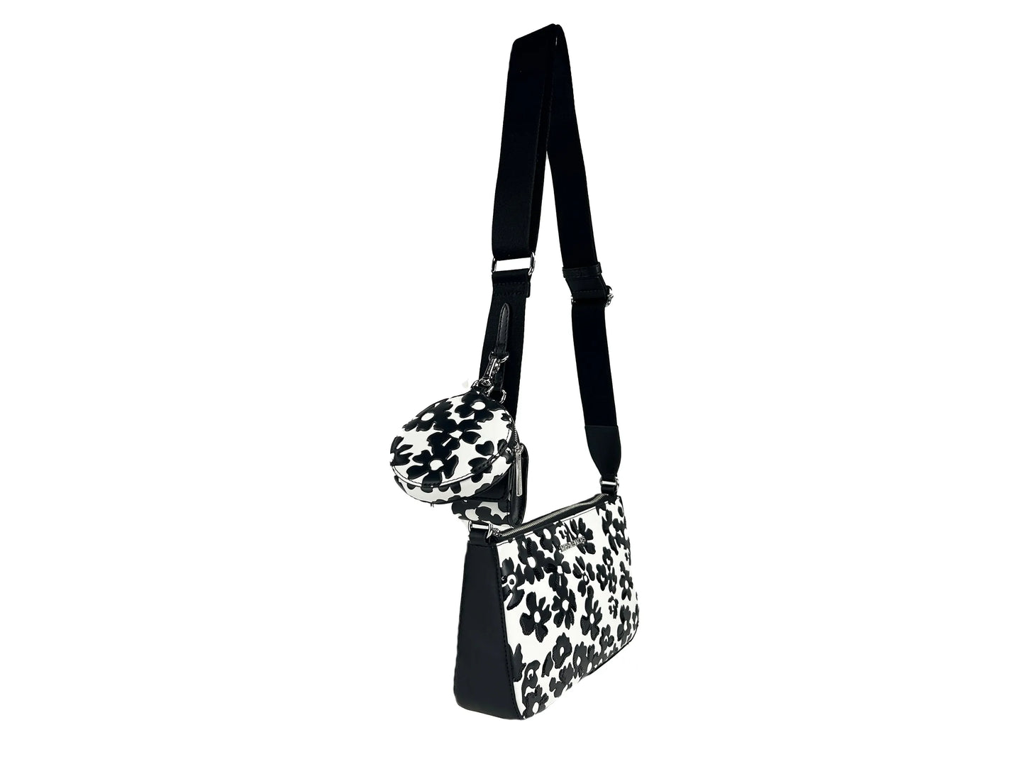 Michael Kors Floral Crossbody Tech Attachment Bag Purse