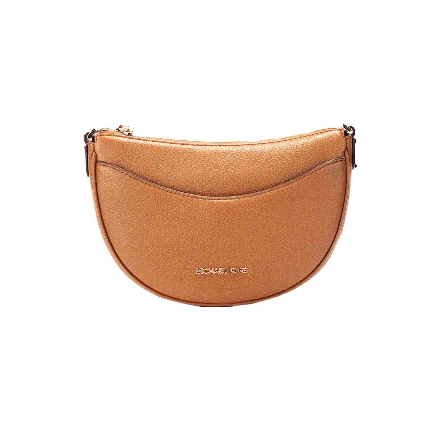 Michael Kors Dover Luggage Half Moon Crossbody Bag