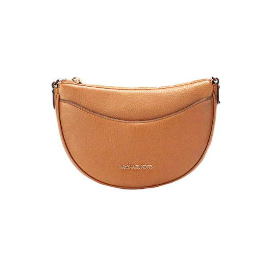 Michael Kors Dover Luggage Half Moon Crossbody Bag