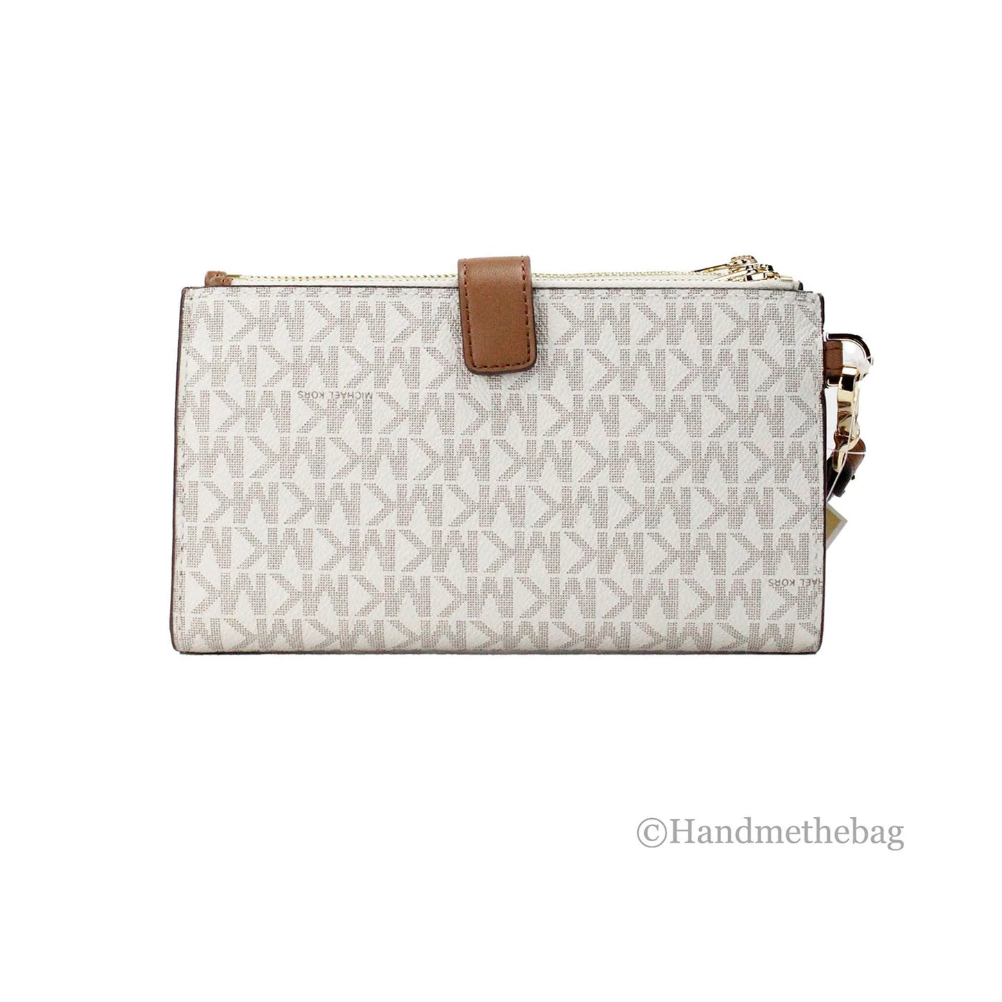 Michael Kors Jet Set Vanilla Double Zip Wallet