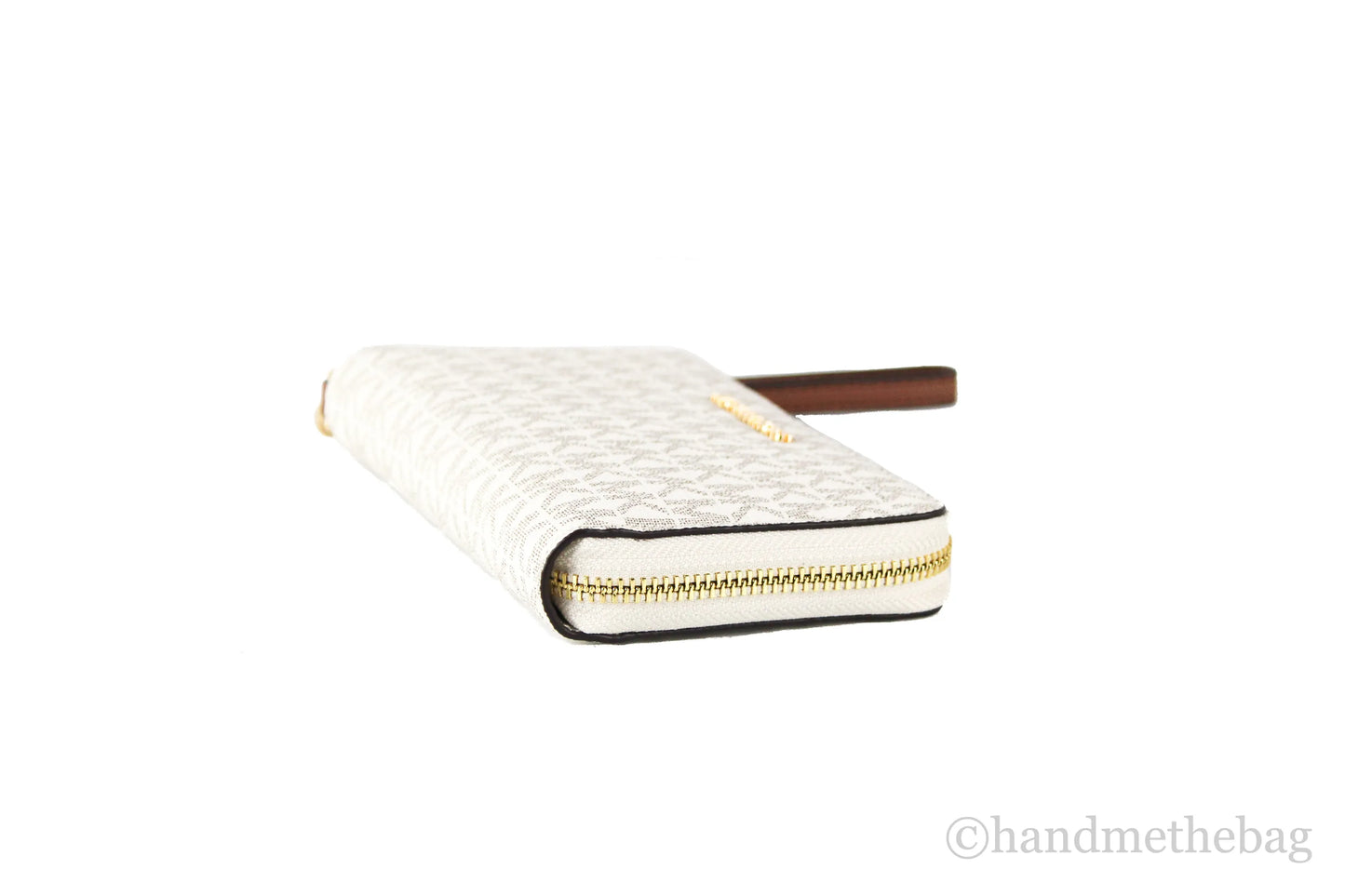 Michael Kors Leather Vanilla Multifunction Phone Wristlet Wallet