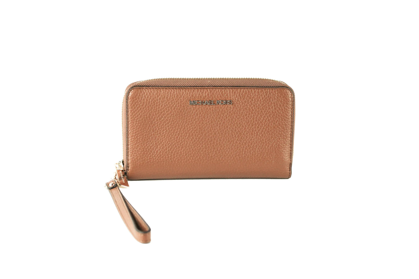 Michael Kors Jet Set Luggage Leather Multifunction Phone Wristlet Wallet