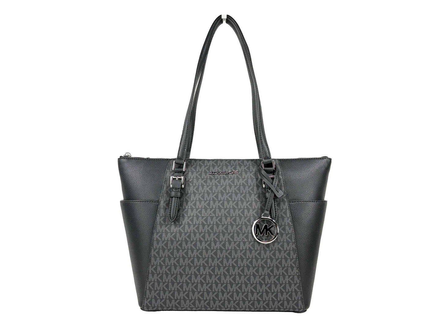 Michael Kors Charlotte Leather Top Zip Bag