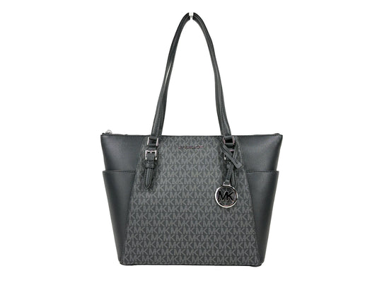 Michael Kors Charlotte Leather Top Zip Bag