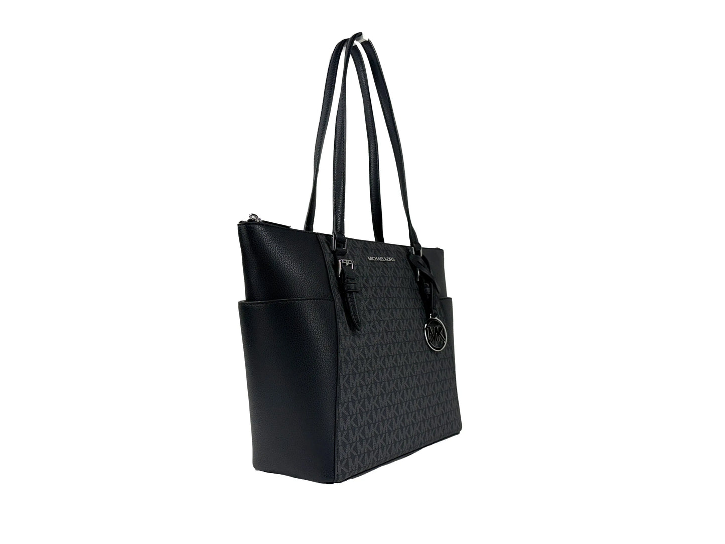 Michael Kors Charlotte Leather Top Zip Bag