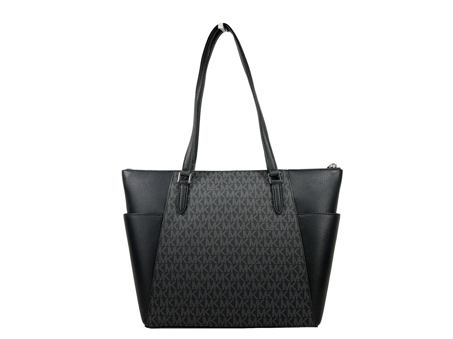 Michael Kors Charlotte Leather Top Zip Bag