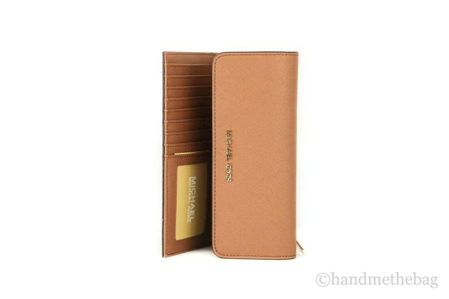 Michael Kors Jet Set Solid Luggage Trifold Wallet
