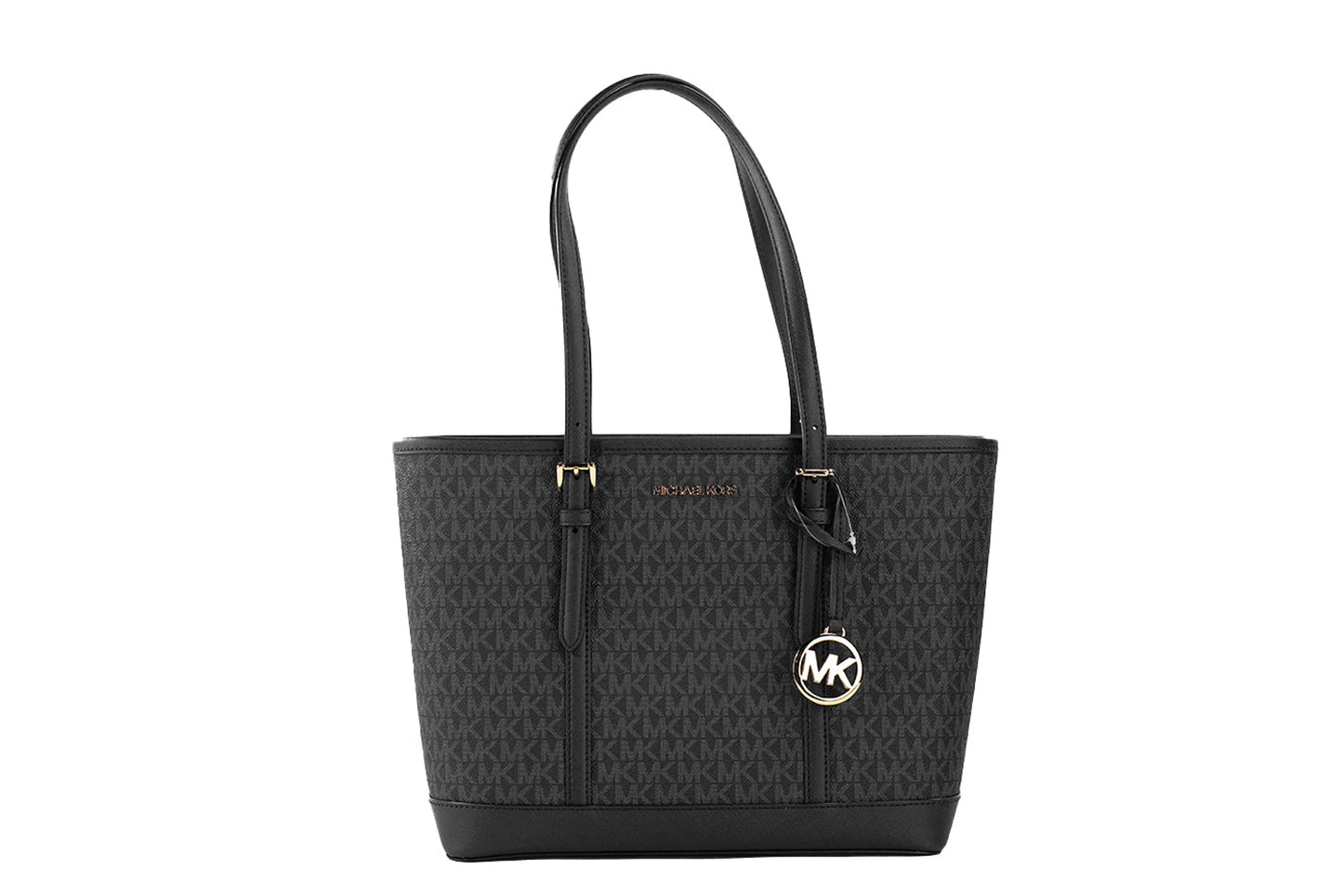 Michael Kors Jet Set Travel Black PVC Tote