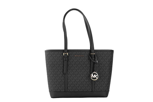Michael Kors Jet Set Travel Black PVC Tote