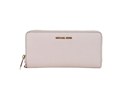 Michael Kors Jet Set Travel Powder Blush Continental Wristlet Wallet