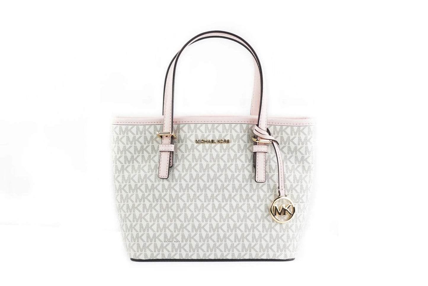 Michael Kors Jet Set XS Powder Blush Multi Carryall Convertible Tote Handbag