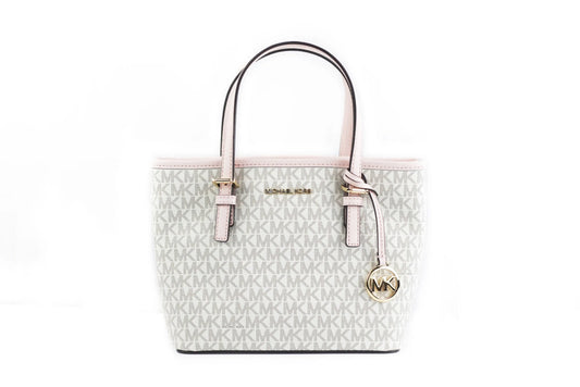 Michael Kors Jet Set XS Powder Blush Multi Carryall Convertible Tote Handbag