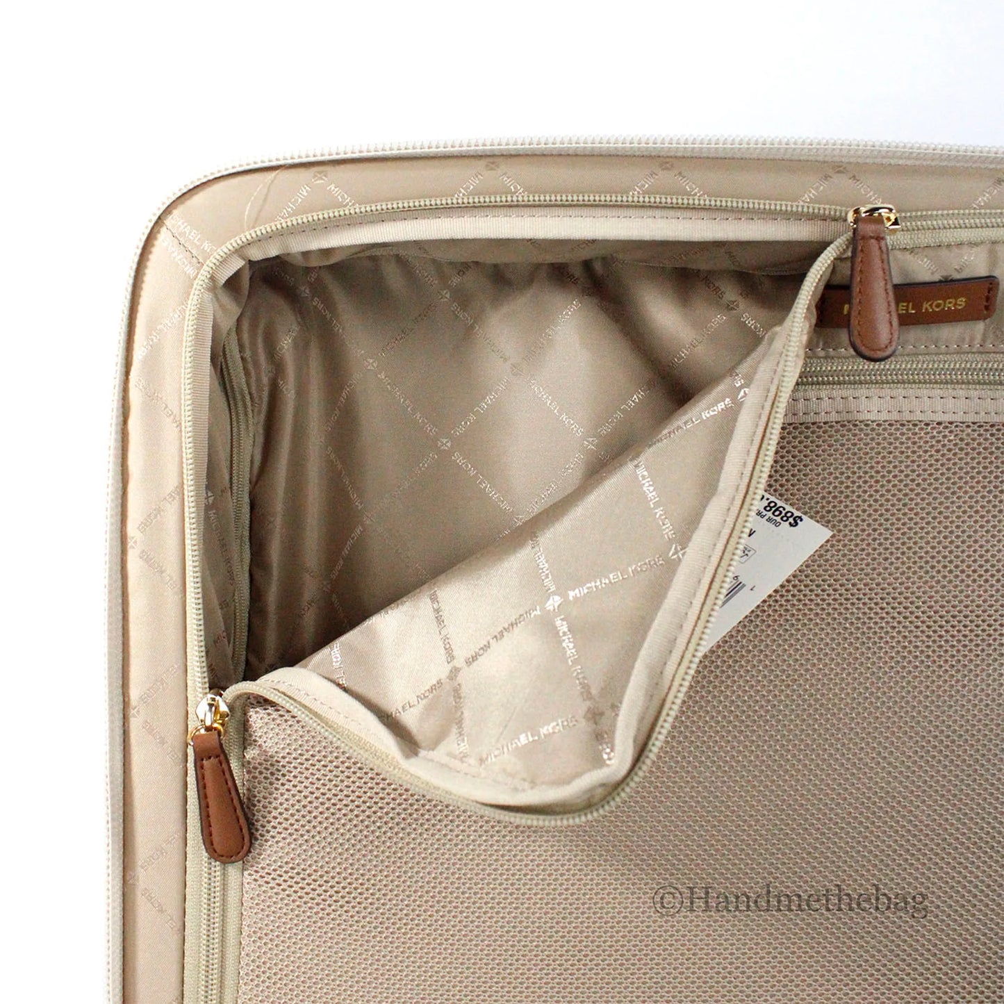 Michael Kors Travel Vanilla Trolley Rolling Suitcase