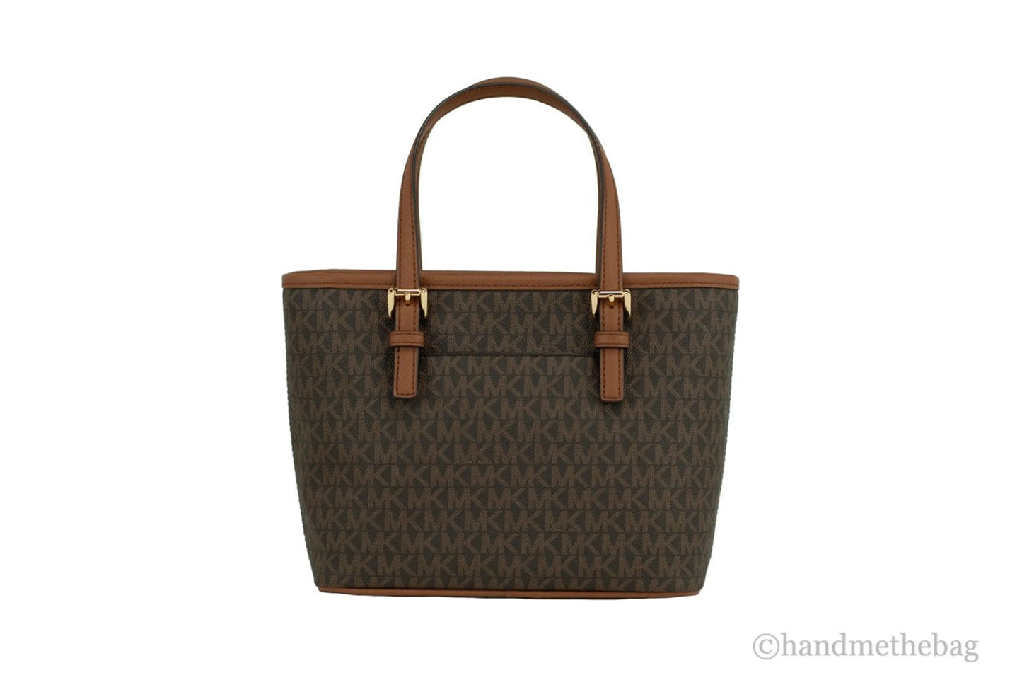 Michael Kors Jet Set Brown Signature XS Carryall