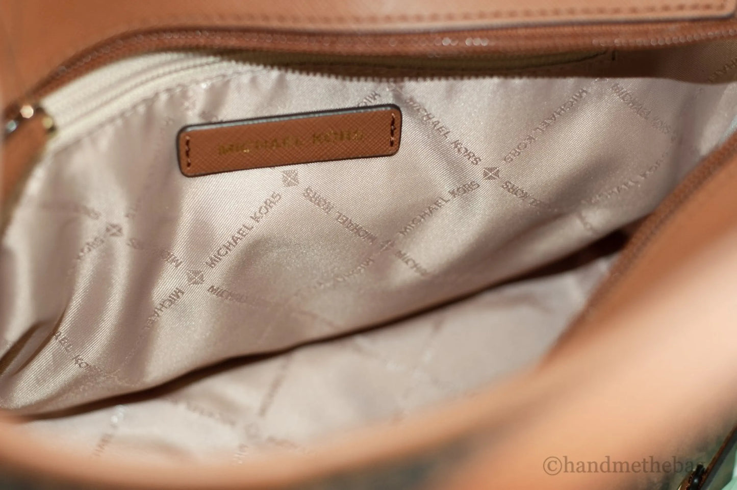 Michael Kors Jet Set Brown Signature XS Carryall