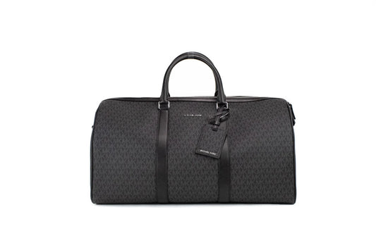 Michael Kors Harrison Signature PVC Duffle Travel Weekender Luggage Bag