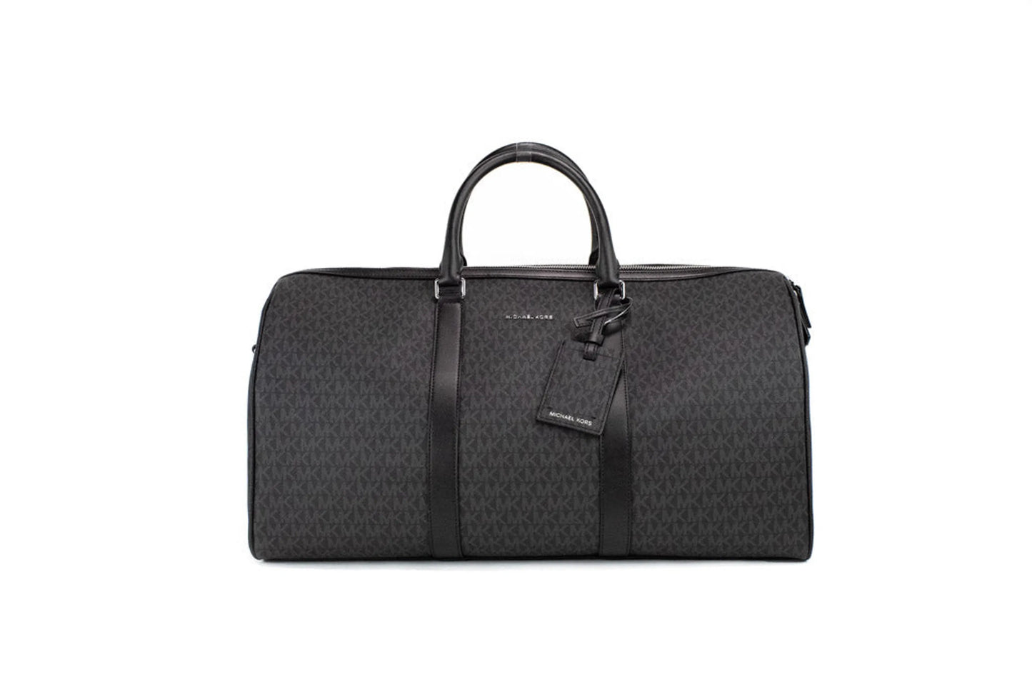 Michael Kors Harrison Signature PVC Duffle Travel Weekender Luggage Bag