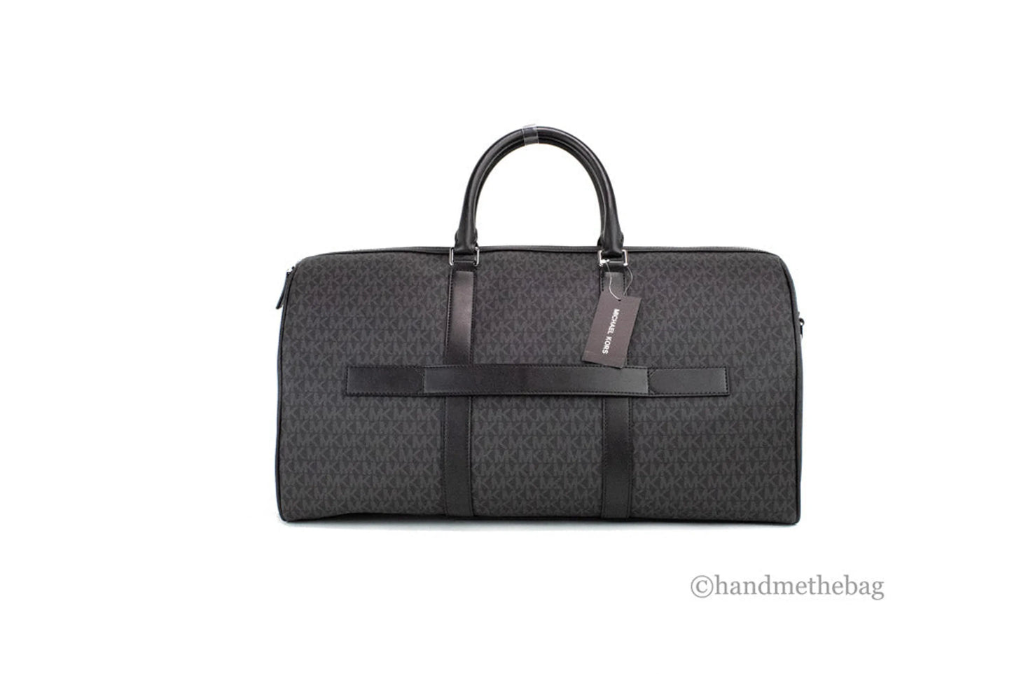 Michael Kors Harrison Signature PVC Duffle Travel Weekender Luggage Bag