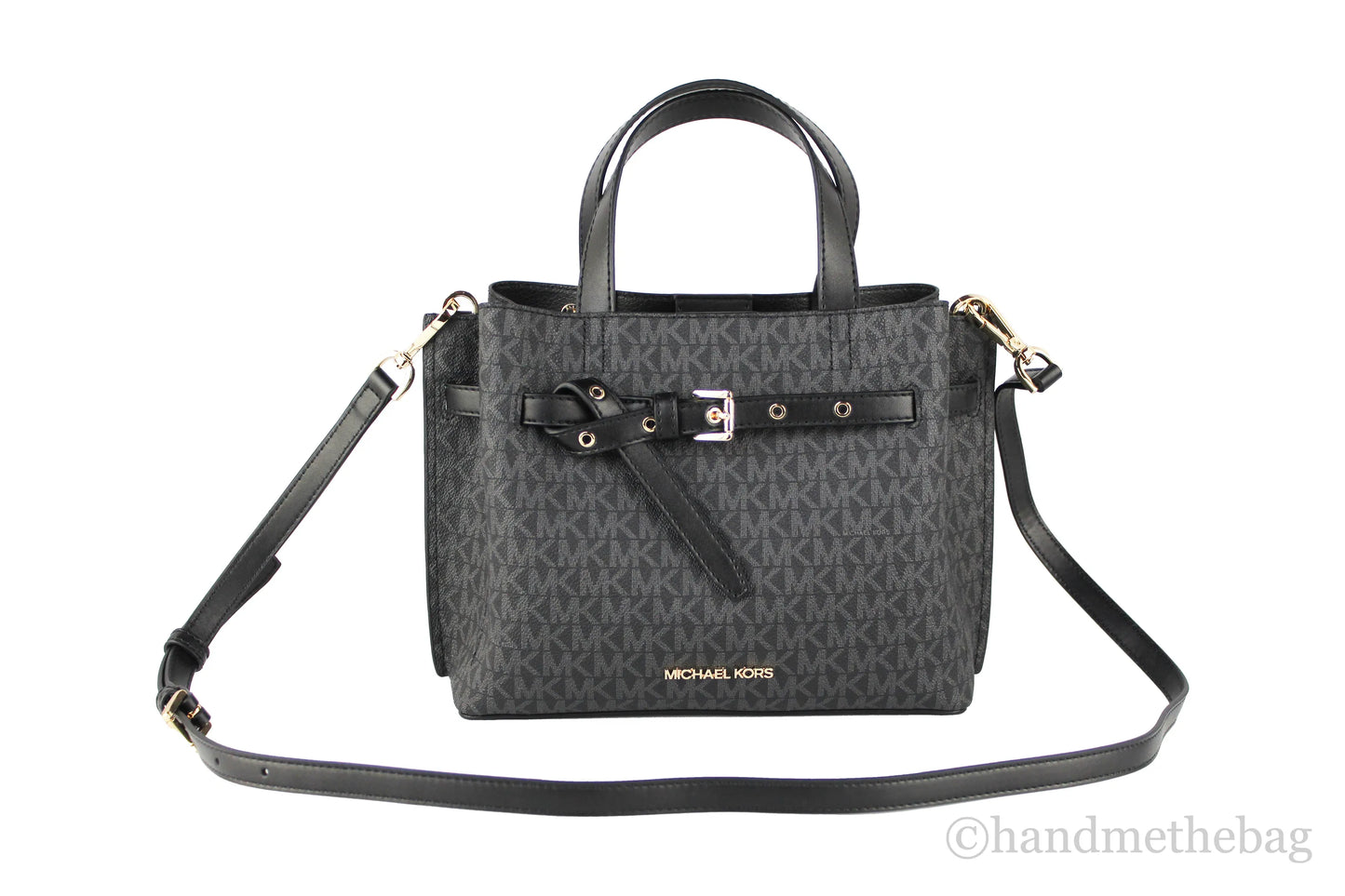 Michael Kors Emilia PVC Buckle Strap Satchel Bag