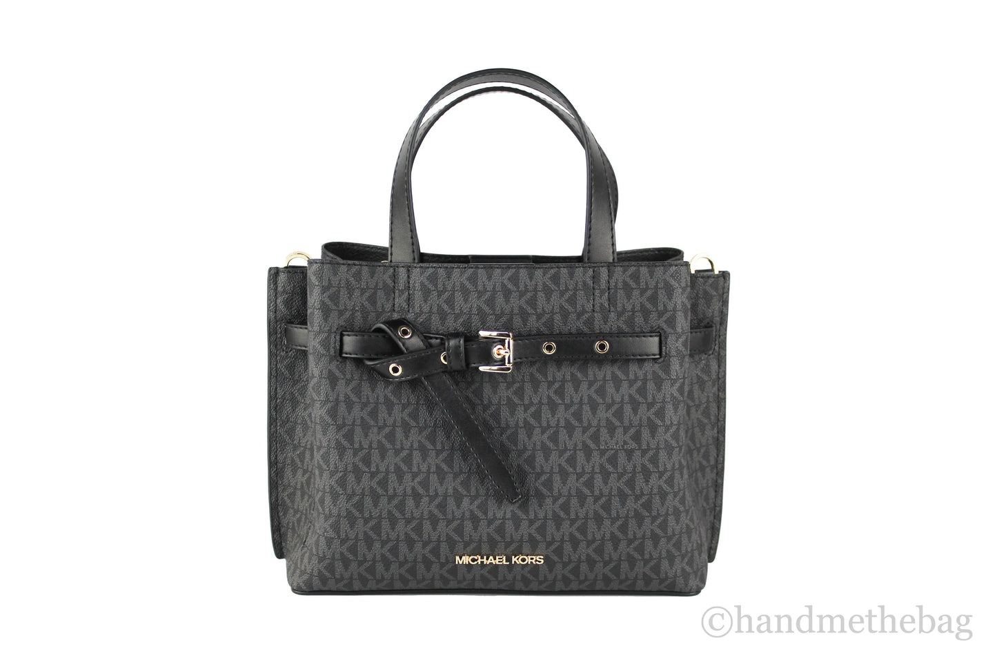Michael Kors Emilia PVC Buckle Strap Satchel Bag