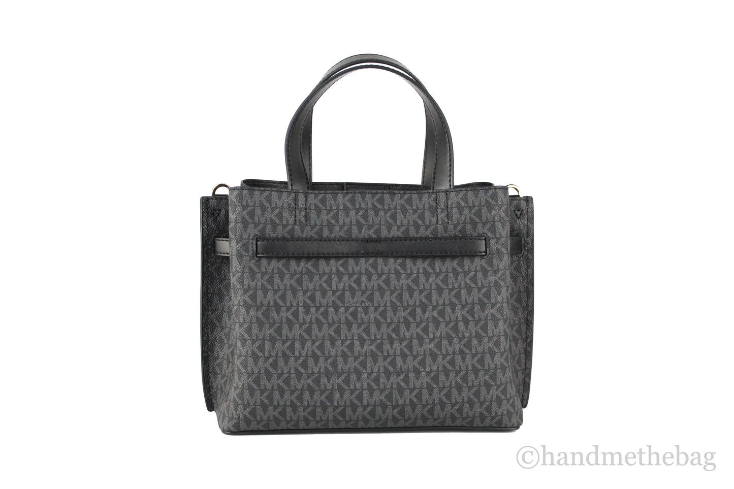 Michael Kors Emilia PVC Buckle Strap Satchel Bag