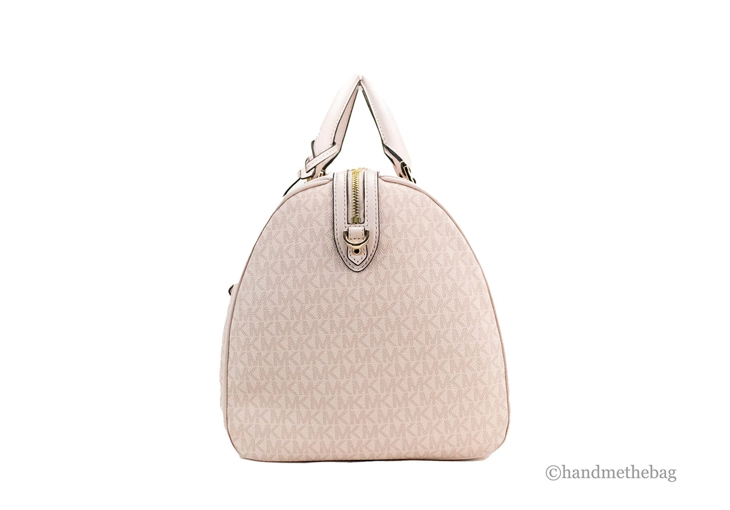 Michael Kors Travel Dark Powder Blush Top Zip Duffle Bag