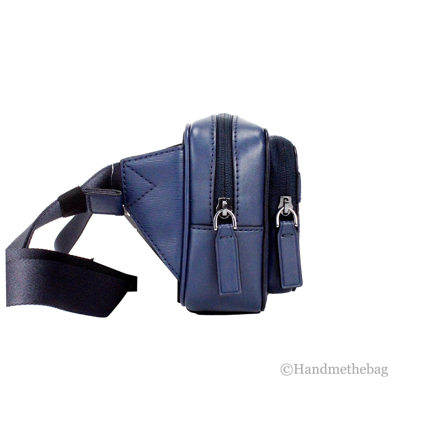 Michael Kors Cooper Navy Double Zip Belt Bag