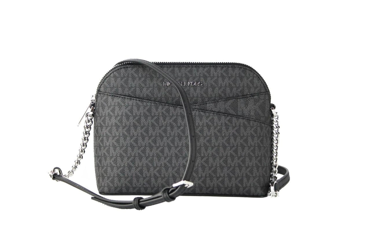 Michael Kors Jet Set Signature PVC X Cross Dome Crossbody Handbag