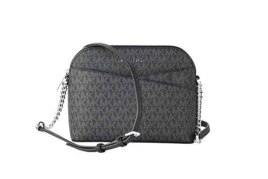 Michael Kors Jet Set Signature PVC X Cross Dome Crossbody Handbag