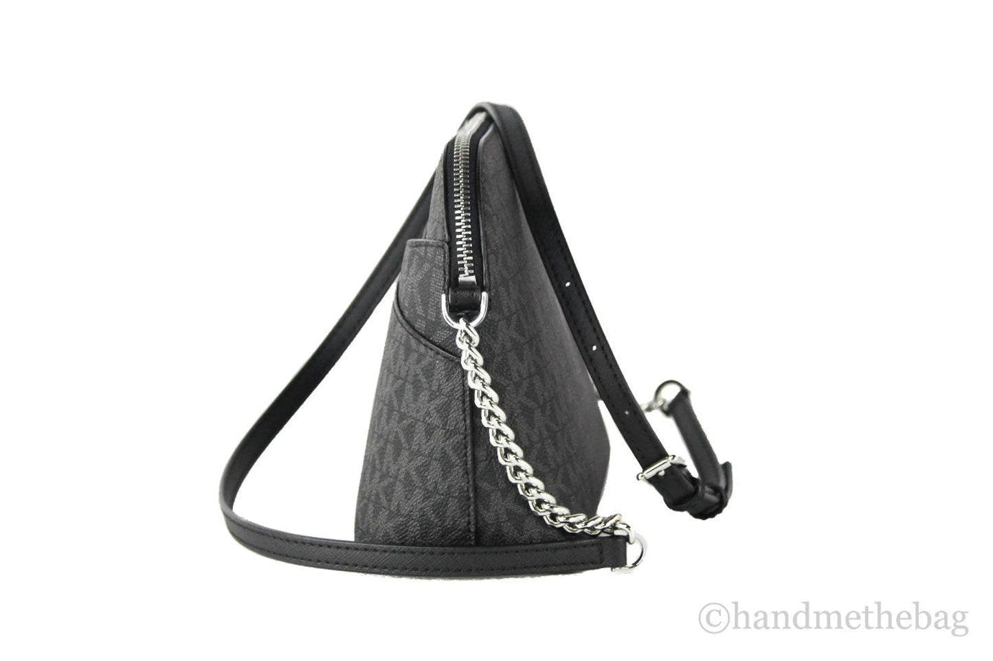 Michael Kors Jet Set Signature PVC X Cross Dome Crossbody Handbag