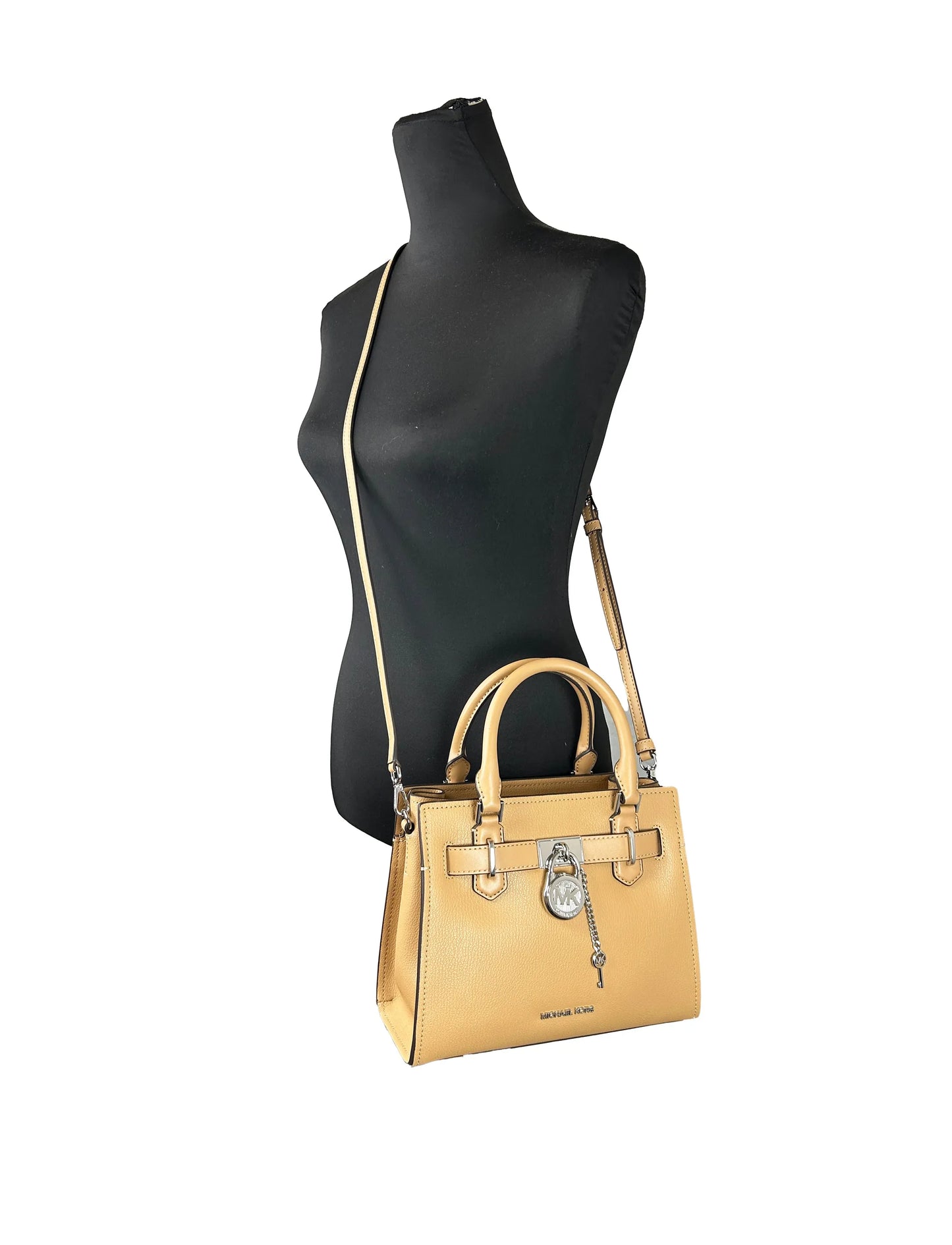 Michael Kors Hamilton Leather Satchel Crossbody