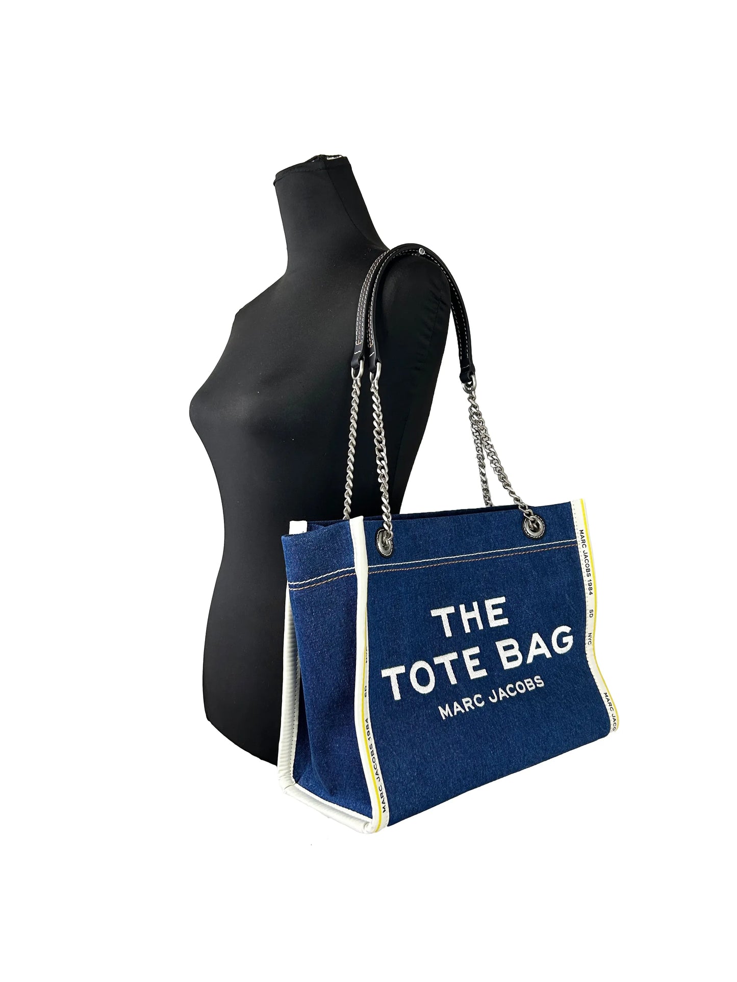 Marc Jacobs Denim Chain The Tote Bag