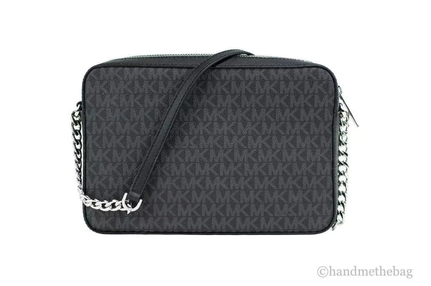 Michael Kors Jet Set Signature PVC East West Crossbody Handbag