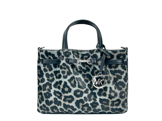 Michael Kors Carson Leopard Satchel Bag Crossbody