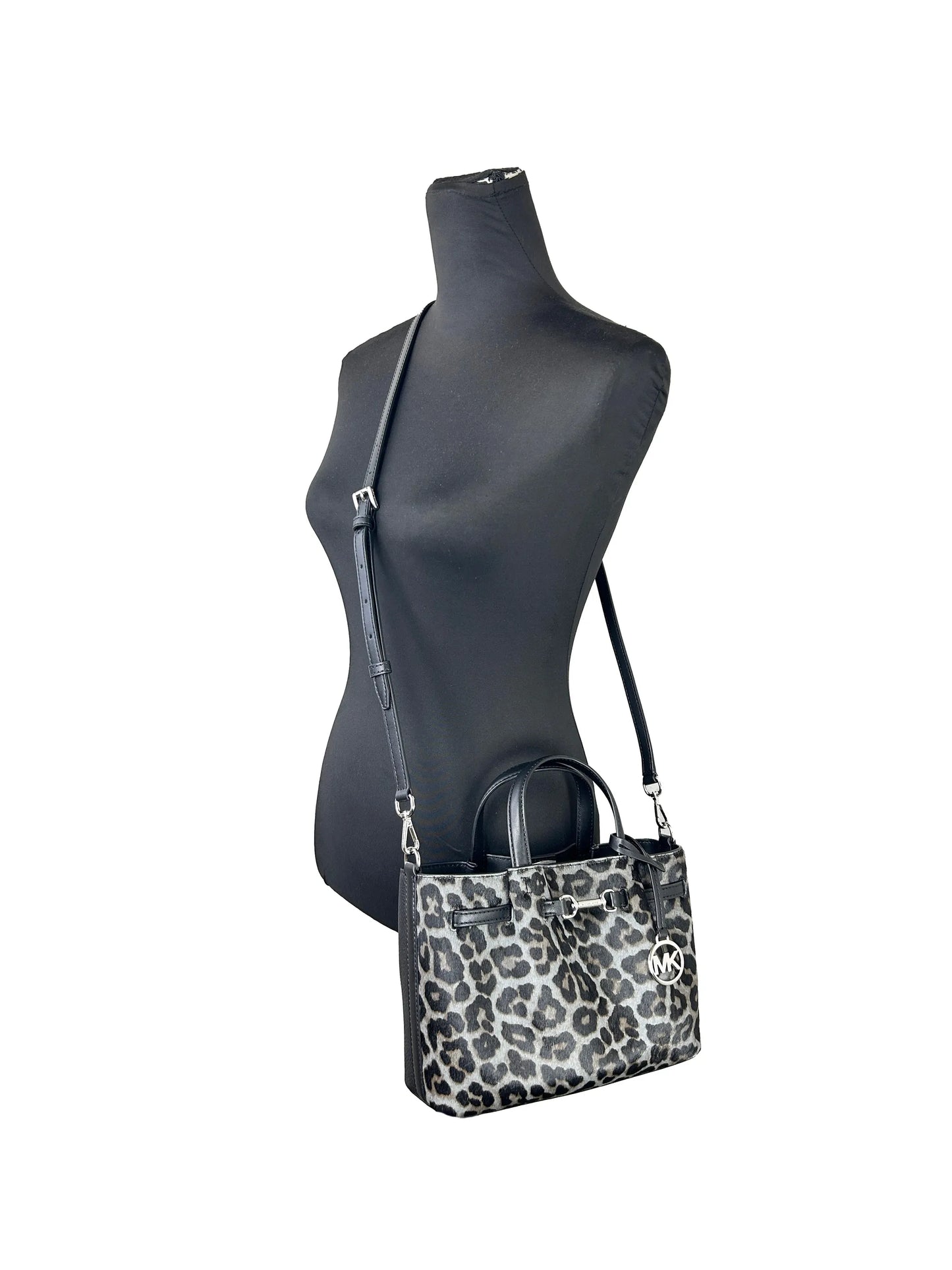 Michael Kors Carson Leopard Satchel Bag Crossbody