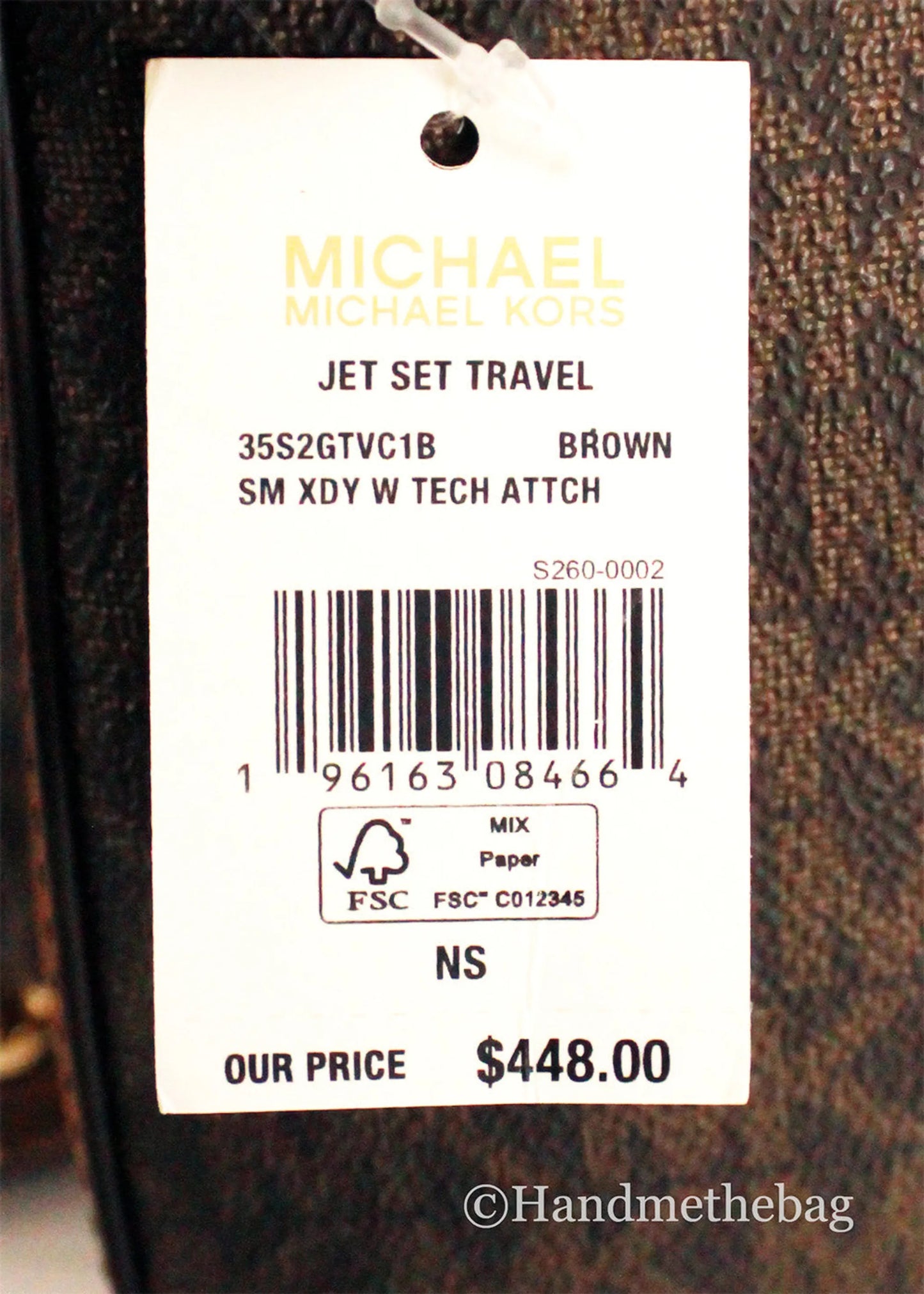 Michael Kors Jet Set PVC Tech Crossbody Bag